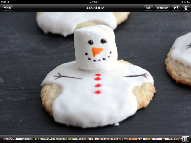 Snowman cookies!!